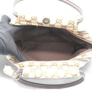 Brown GG Canvas Sukey Satchel