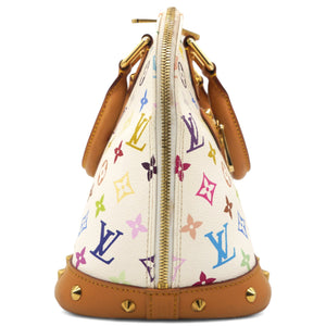 White Multicolor Monogram Alma PM Bag