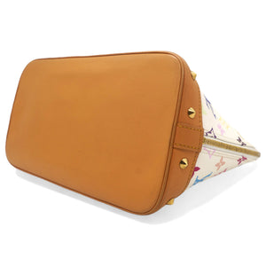 White Multicolor Monogram Alma PM Bag