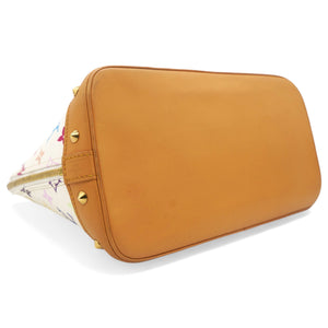 White Multicolor Monogram Alma PM Bag