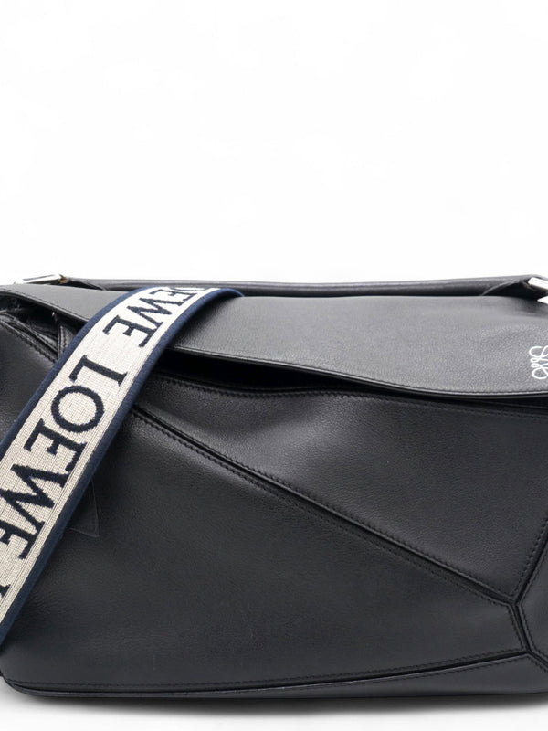 Puzzle Shoulder Bag Black Medium