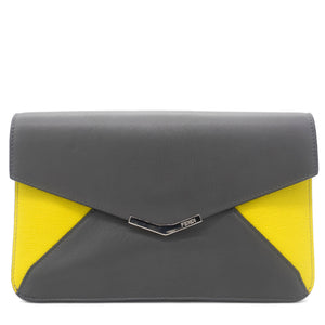 Multicolor Leather Large 2Jours Wrislet Envelope Clutch