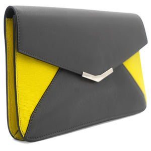 Multicolor Leather Large 2Jours Wrislet Envelope Clutch