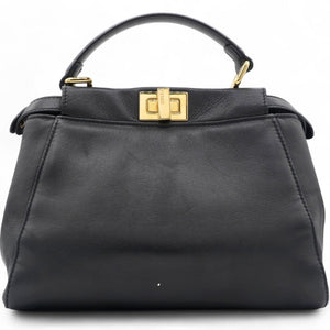 Nappa Mini Peekaboo Iconic Satchel Black