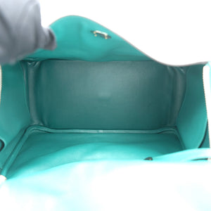 Green EvercolourLeather Palladium Hardware Lindy 30 Bag