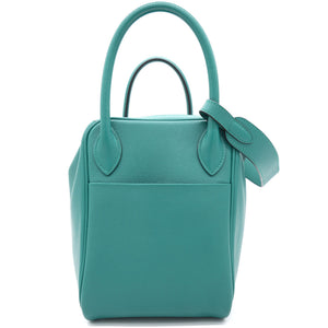 Green EvercolourLeather Palladium Hardware Lindy 30 Bag