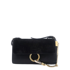 Faye Shoulder Bag Leather and Suede Mini