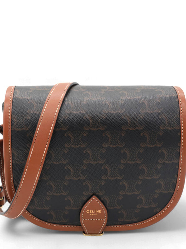 Triomphe Canvas Folco Bag Tan