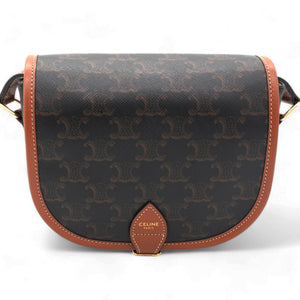 Triomphe Canvas Folco Bag Tan