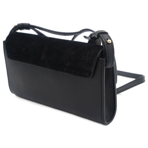 Faye Shoulder Bag Leather and Suede Mini