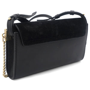 Faye Shoulder Bag Leather and Suede Mini