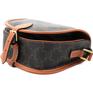 Triomphe Canvas Folco Bag Tan