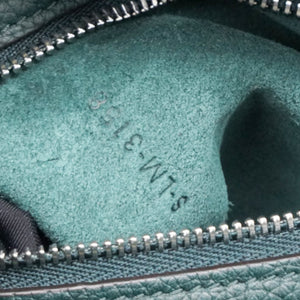 Green Leather Big Bag Supple