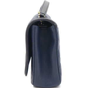 CC Filigree Medium Caviar Navy Flap