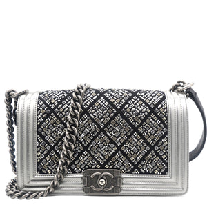 Embellished Boy Flap Bag Medium
