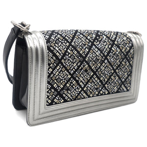 Embellished Boy Flap Bag Medium