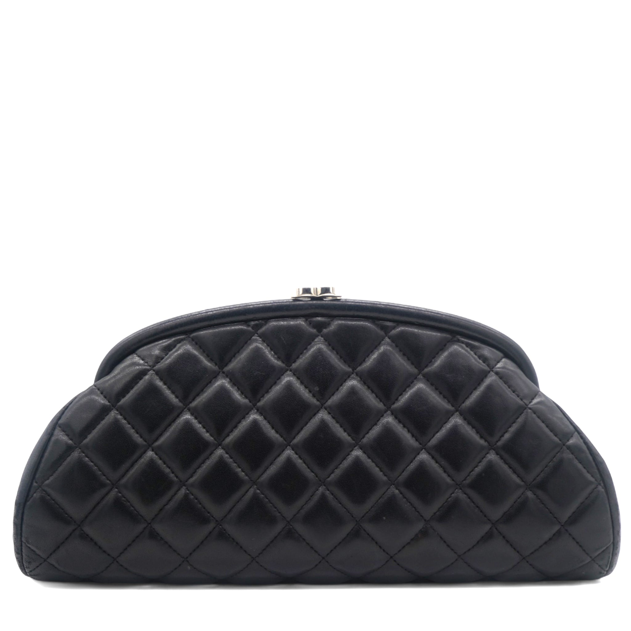 Lambskin Quilted Timeless Clutch Black