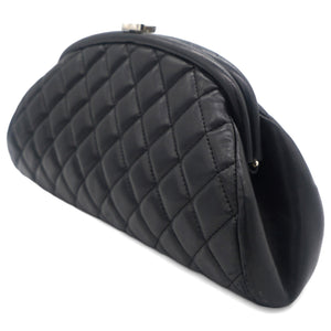 Lambskin Quilted Timeless Clutch Black