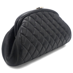 Lambskin Quilted Timeless Clutch Black