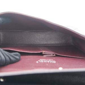 Caviar Quilted Medium Double Flap Black SHW