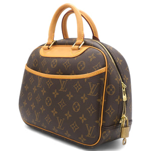 Brown Canvas Monogram Trouville Handbag