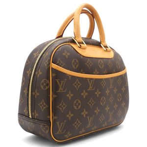 Brown Canvas Monogram Trouville Handbag