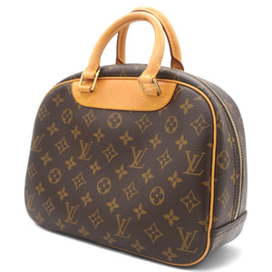 Brown Canvas Monogram Trouville Handbag