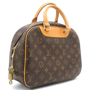 Brown Canvas Monogram Trouville Handbag