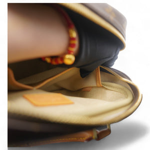 Brown Canvas Monogram Trouville Handbag