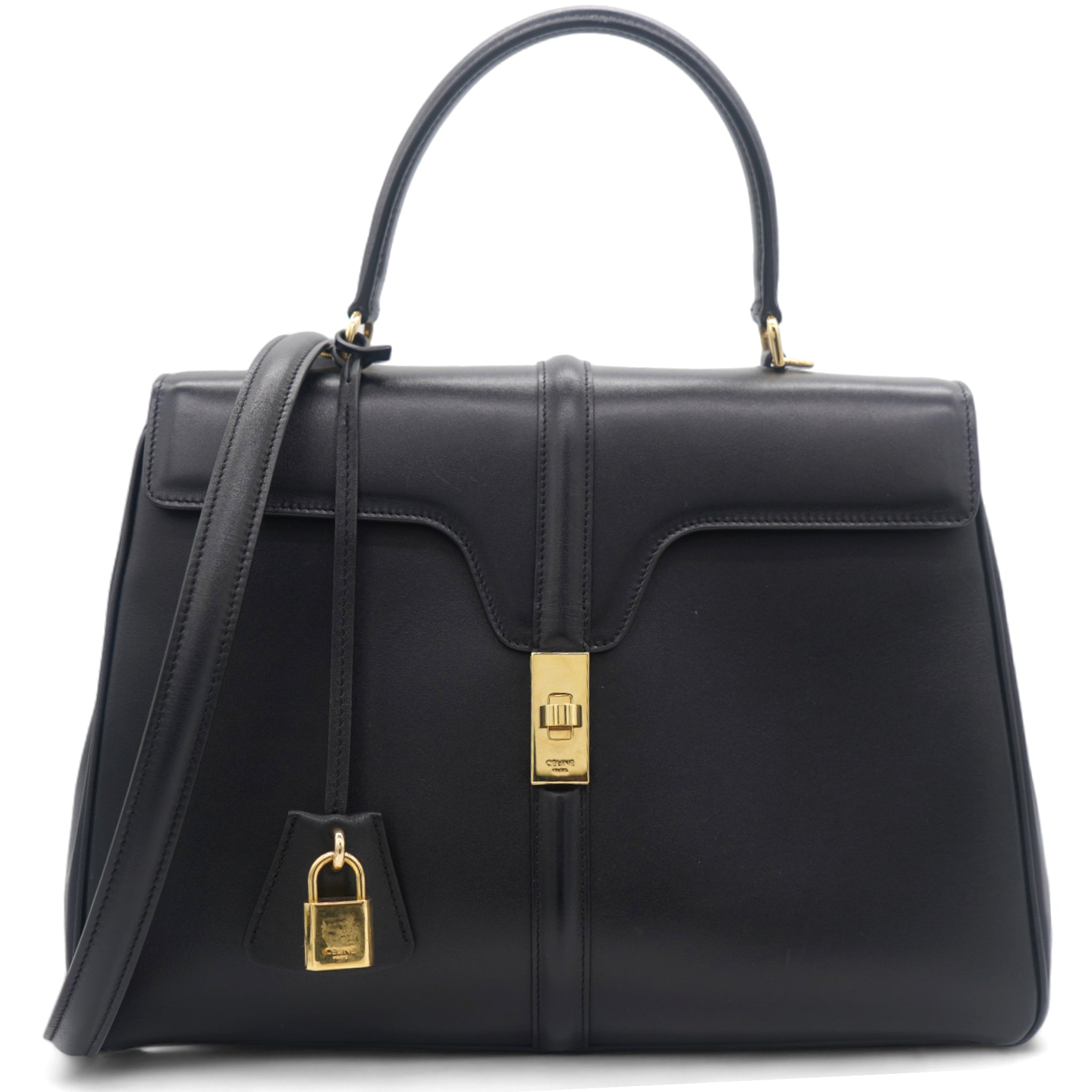 Classique 16 Handle bag in Satinated Calfskin Black