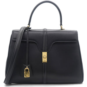 Classique 16 Handle bag in Satinated Calfskin Black