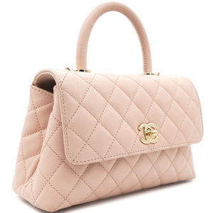 Caviar Leather Small Coco Top Handle Bag