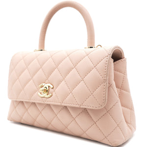 Caviar Leather Small Coco Top Handle Bag