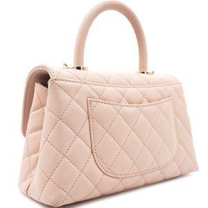 Caviar Leather Small Coco Top Handle Bag