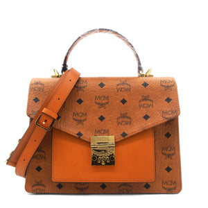 Visetos Medium Patricia Satchel Cognac