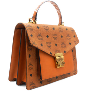 Visetos Medium Patricia Satchel Cognac