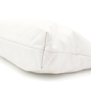 Shiny Calfskin Quilted Small Chanel 22 White