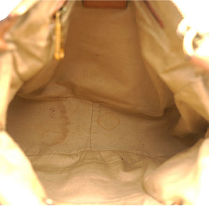 Brown Leather Small Marcie Satchel