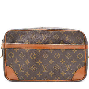Monogram Compiegne 28 Leather Clutch Bag