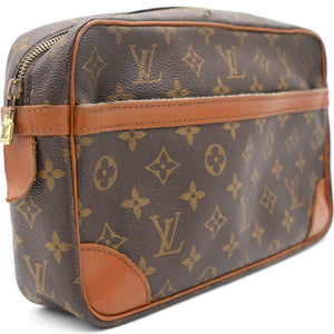 Monogram Compiegne 28 Leather Clutch Bag