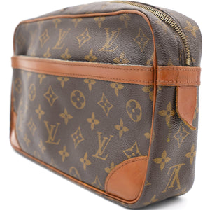 Monogram Compiegne 28 Leather Clutch Bag