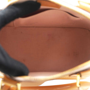 Rose Velours Monogram Vernis Alma BB Bag