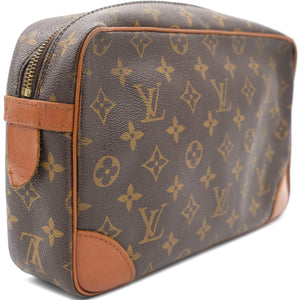 Monogram Compiegne 28 Leather Clutch Bag