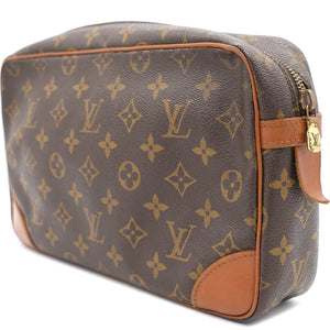 Monogram Compiegne 28 Leather Clutch Bag