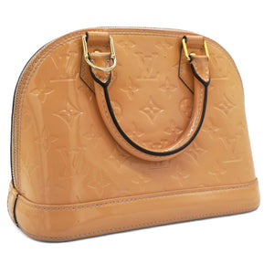 Rose Velours Monogram Vernis Alma BB Bag