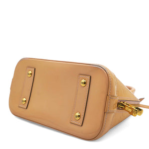 Rose Velours Monogram Vernis Alma BB Bag