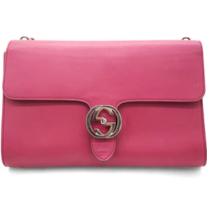 Moon Calfskin Interlocking G Shoulder Bag