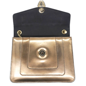 Metallic Calfskin Serpenti Forever Crossbody Bag Bronze