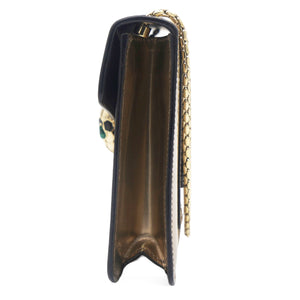 Metallic Calfskin Serpenti Forever Crossbody Bag Bronze