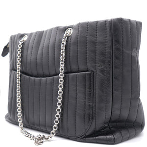 Vertical Quilted Mademoiselle Tote